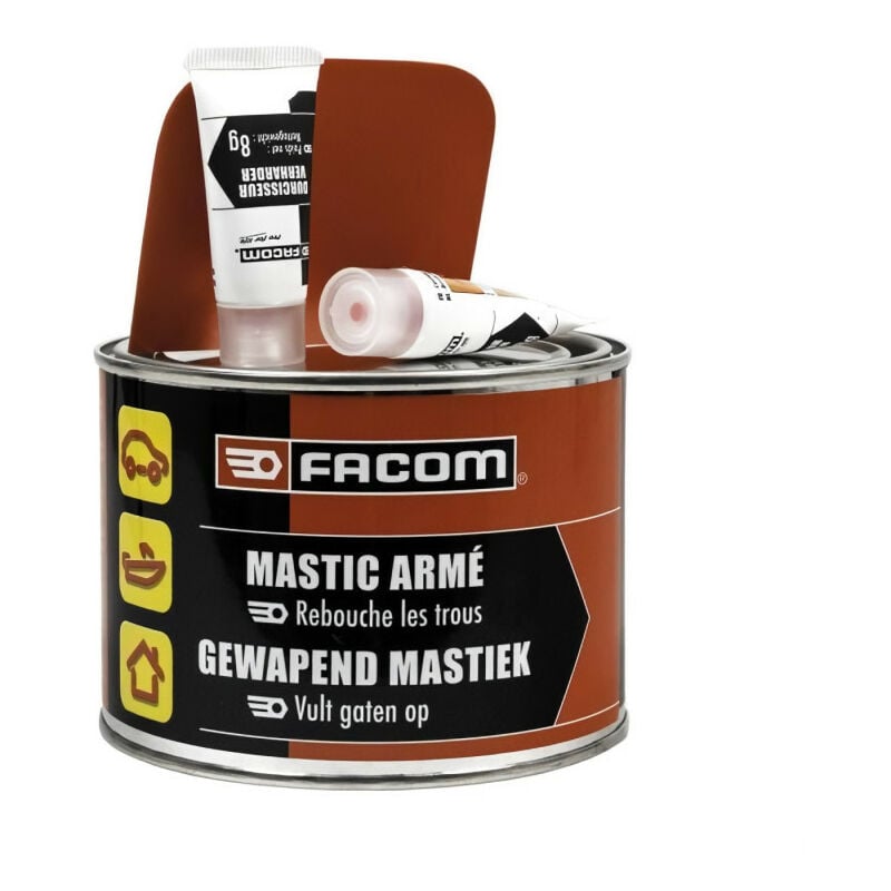 Mastic armé - Chagé en fibres de verre - 600 g - Facom