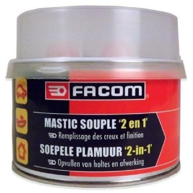 FACOM Mastic polyester souple 2en1 - Avec durcisseur - 500 g