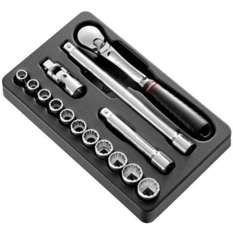 Facom Modul - Jeu de clés à douille 1/2", 15 pièces