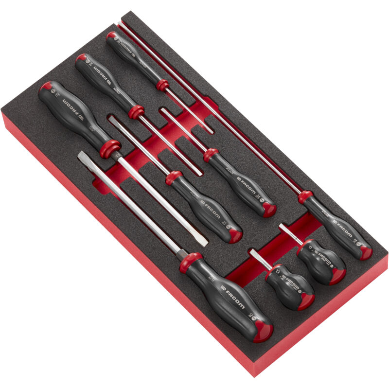 Module de 9 Tournevis Protwist en plateau mousse Facom MODM.AT4PB - vue 2