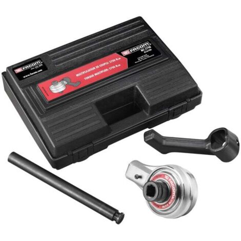 Facom – Multiplicateur de couple 2700 Nm – Rapport de transmission 5:1 – Livré avec 2 contre-supports – Outil professionnel pour camions