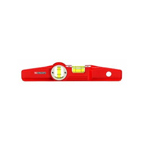 Facom – Niveau à bulle trapézoïdal magnétique 40 cm – 2 fioles haute visibilité – Précision 0,75 mm/m – Alliage léger pour surfaces métalliques - 307BM