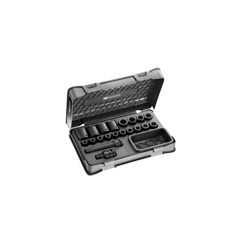 Set di bussole 1/2 esagonali a percussione 8-27 mm Facom NS.500B