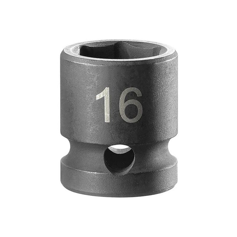 Facom Stubby Impact Socket 1/2in Drive 16mm 6 Point FCMNSS16A