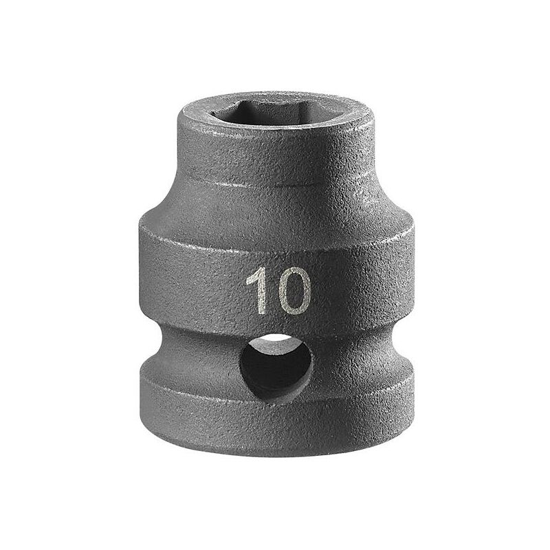 Stubby Impact Socket 1/2in Drive 10mm 6 Point FCMNSS10A - Facom