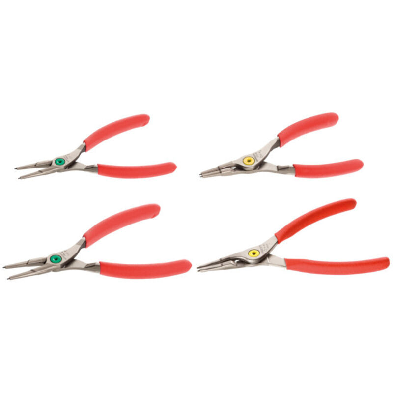 Jeu de 4 pinces pour Circlips® Becs droits 10 à 60 mm Facom PCSNJ4