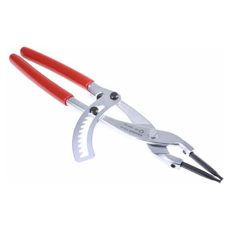 Facom – Pince à circlips 310 mm – Pour freins d'axe intérieurs – Embouts interchangeables – Revêtement PVC rouge