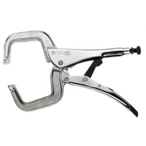 Facom – Pince-étau 80mm en acier chromé – Mâchoires en alliage léger anti-piqûre – Pour soudure à l'arc et assemblage métal - 504A100