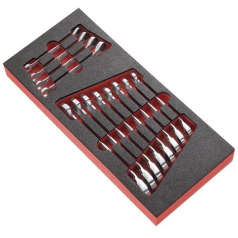 Facom – Plateau à outils en mousse plastique – Boite de rangement avec 4 compartiments – Pour modèles MODM.467JU12 – Dimensions 40x30x10cm