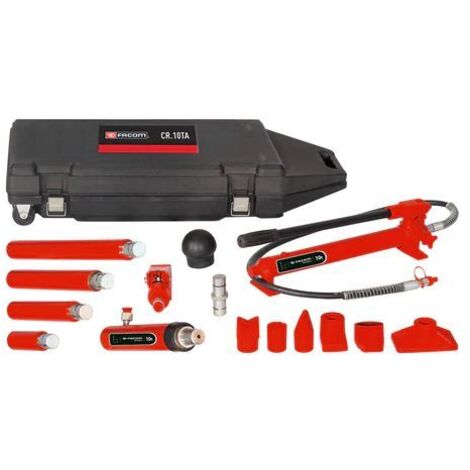 Facom – Pompe hydraulique manuelle 0.6L – Course de vérin 154mm – Pression max 700 bar – Pour travaux de levage et pression élevée