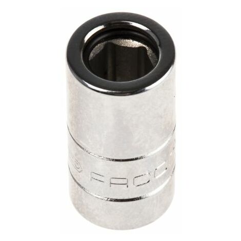 Facom – Porte-embout hexagonal 1/4'' – Diamètre 11,3 mm – Longueur 22 mm – Compatible avec embouts série 1 – Pour démontages peu fréquents