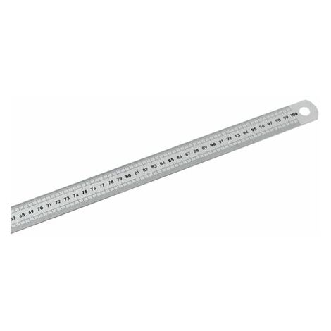 Facom – Réglet long semi-rigide en inox 1000mm – Graduation mm et 1/2 mm – Traitement anti-reflet pour lisibilité – Largeur 30mm