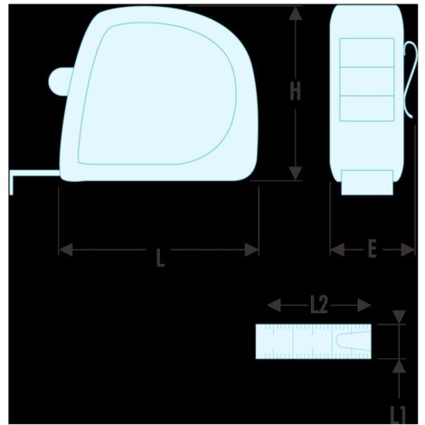 FACOM Rollbandmass 5 m ABS-Gehaeuse - SLS - 3M
