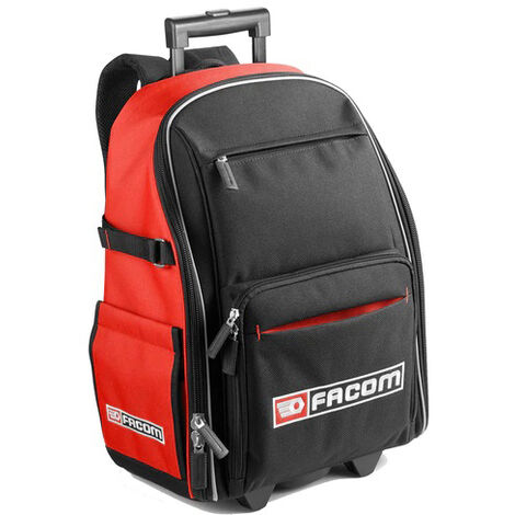 Facom – Sac à dos textile mobile 1200 deniers – Résistant aux déchirures – Capacité 25 kg – Multiples poches internes et externes