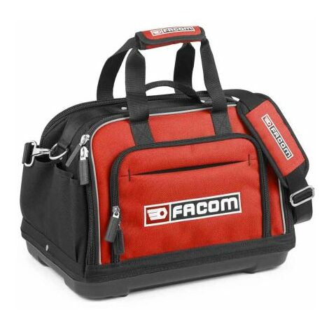 Facom – Sac à outils à bandoulière 17 pouces – Tissu polyester 1200 deniers – Capacité 25 kg – Base renforcée résistante à l'eau - Q052993