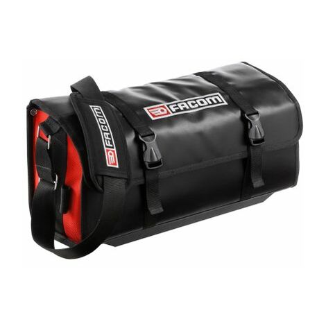 Facom – Sacoche à outils 54cm en PVC enduit – Capacité 12,25L – Charge max 8kg – Accès rapide avec rabat 100% – Poignées et sangle ajustable