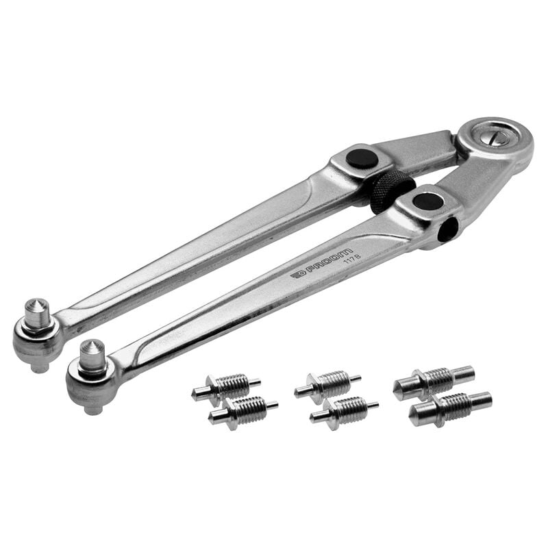 Image of 117.B Schluessel fuer Stirnlochmuttern - Facom