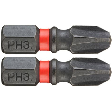 FACOM Schraubendrehereinsatz IMPACT-Bit PH3 25 mm, 2 Stk.
