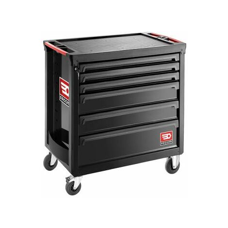 Facom – Servante d'atelier roulante 6 tiroirs – Polypropylène – Longueur 969mm – Largeur 972mm – Charge maximale élevée – Pour espaces de travail professionnels