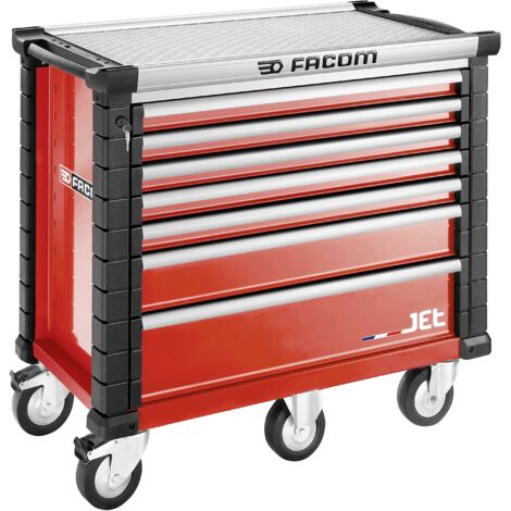 Facom – Servante d'atelier roulante 7 tiroirs – Dimensions 1194 x 1035 x 575 mm – Rangement optimisé pour outils lourds – Idéale pour professionnels