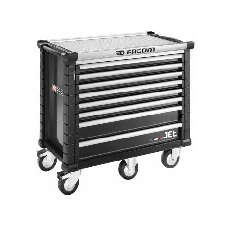 Facom – Servante d'atelier roulante 8 tiroirs – Dimensions 1194 x 575 x 1035 mm – Charge maximale élevée pour outils lourds