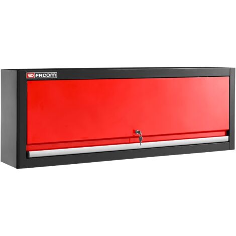 Facom – Servante d'atelier roulante en métal – Longueur 1.454m – Largeur 278mm – Hauteur 505mm – 0 tiroirs – Charge maximale élevée