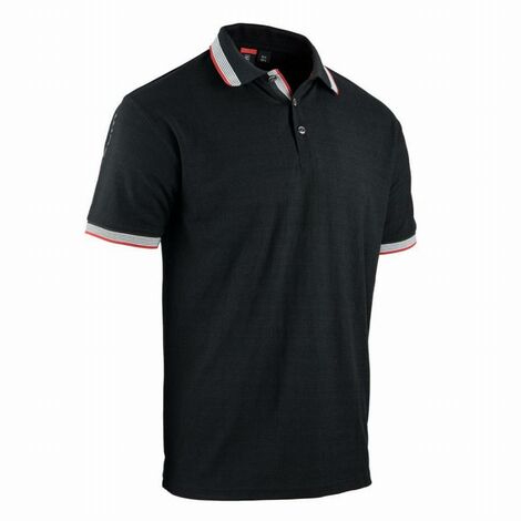 FACOM Soccer Polo Schwarz/Rot Größe M - FXWW9010E-M