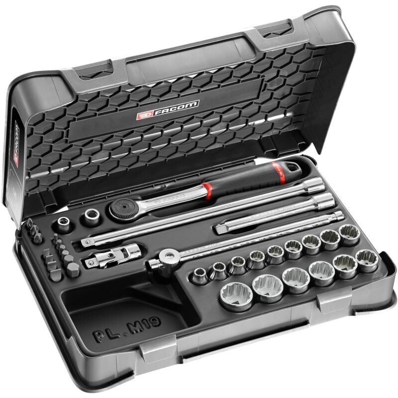 Image of FACOM Steckschlüssel-Set 3/8 J.161B, 35-tlg., 12-kant