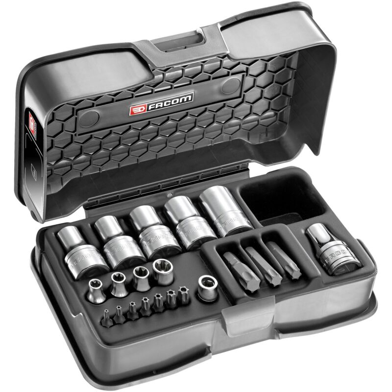 Image of Steckschlüssel-Set 1/4Z und Bits Torx - Facom