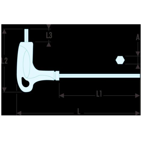 FACOM Stiftschlüssel T-Griff 6-Kant SLS 4 mm