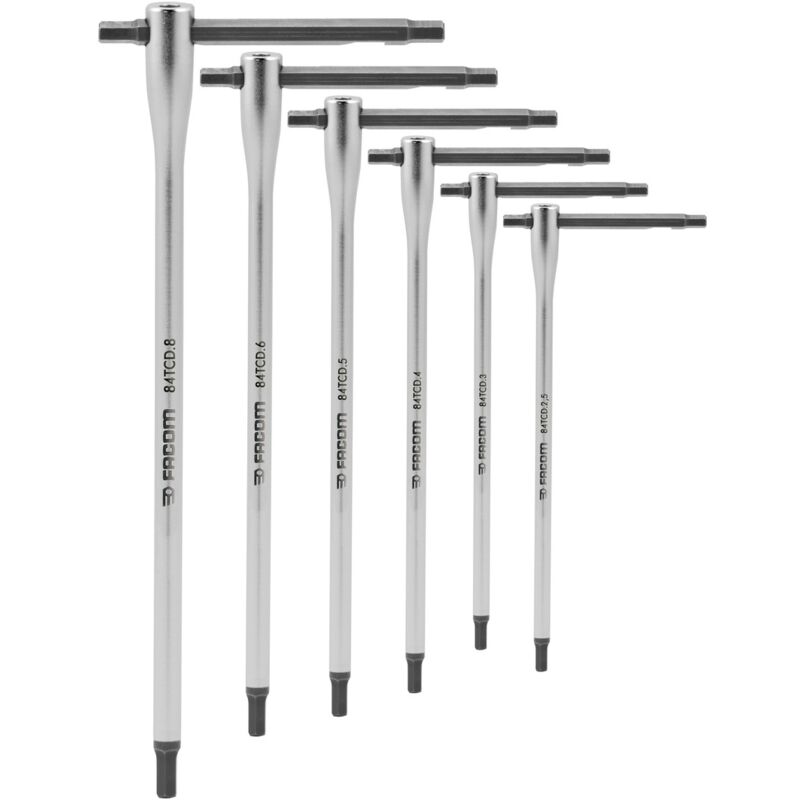 Facom Stiftschlüssel T-griff Satz, 6-tlg