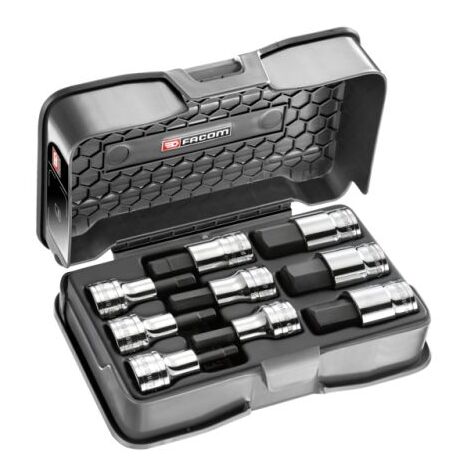 Facom STM.J9APB STM.J9APB 6 pans intérieurs Jeu de douilles-embouts 9 pièces 1/2" (12.5 mm) A003261