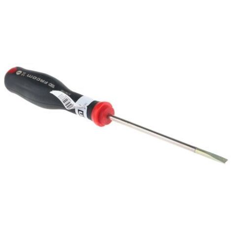 Facom – Tournevis plat 0,8 x 4 mm – Longueur 100 mm – Acier au carbure de silicium – Manche bi-matière résistant aux chocs