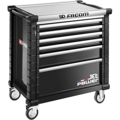 FACOM Werkstattwagen JET, 6 Schubfächer + Strom, 4 Module pro Schublade