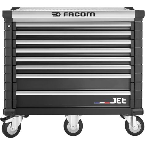 FACOM Werkstattwagen JET, 8 Schubfächer 5 Module, schwarz