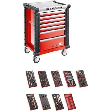 Facom Werkstattwagen JET.8M3 mit 9 Modulen