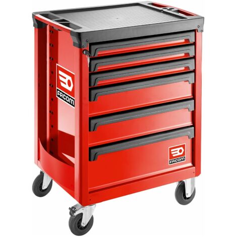 FACOM Werkstattwagen ROLL, 6 Schubladen 3 Module, rot