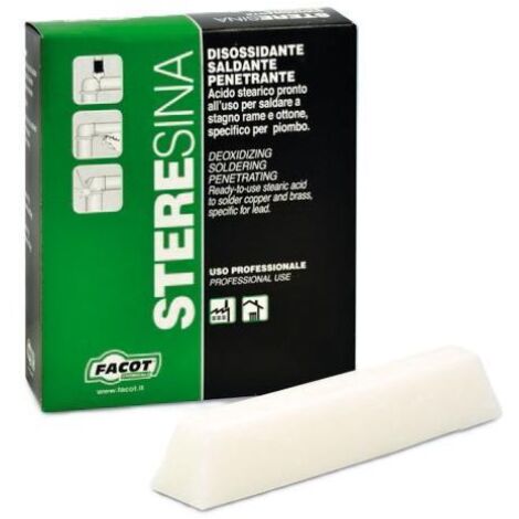 Facot - Cera Steresina Acido Sterearico In Barrette 100Gr - Confezione Da 10 Pezzi