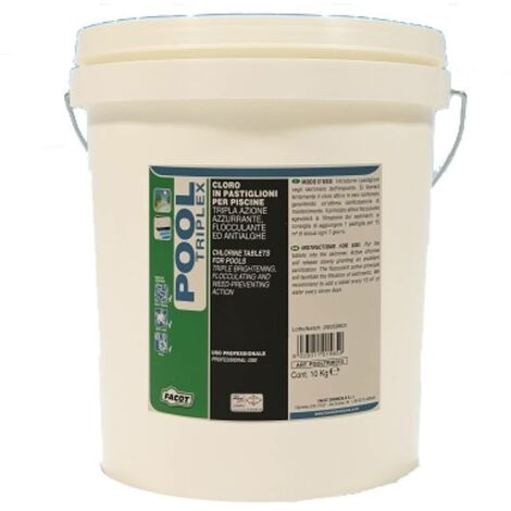 Facot Chemicals Cloro in pastiglie da 200 gr a tripla azione PoolTriplex  POOLTRIK010