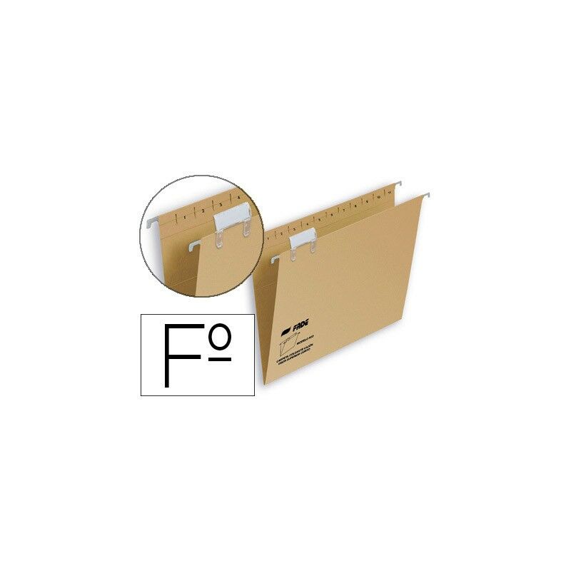 

Fade carpeta colgante visor superior kio kraft cartulina folio con etiquetas -50u-