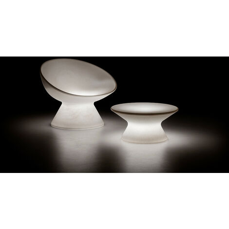 Fade Coffee Table  Light white - No - Si - Per uso esterno tavolo tavolino basso per interno esterno originale Plust in polietilene di design moderno bar caffè ristorante hotel