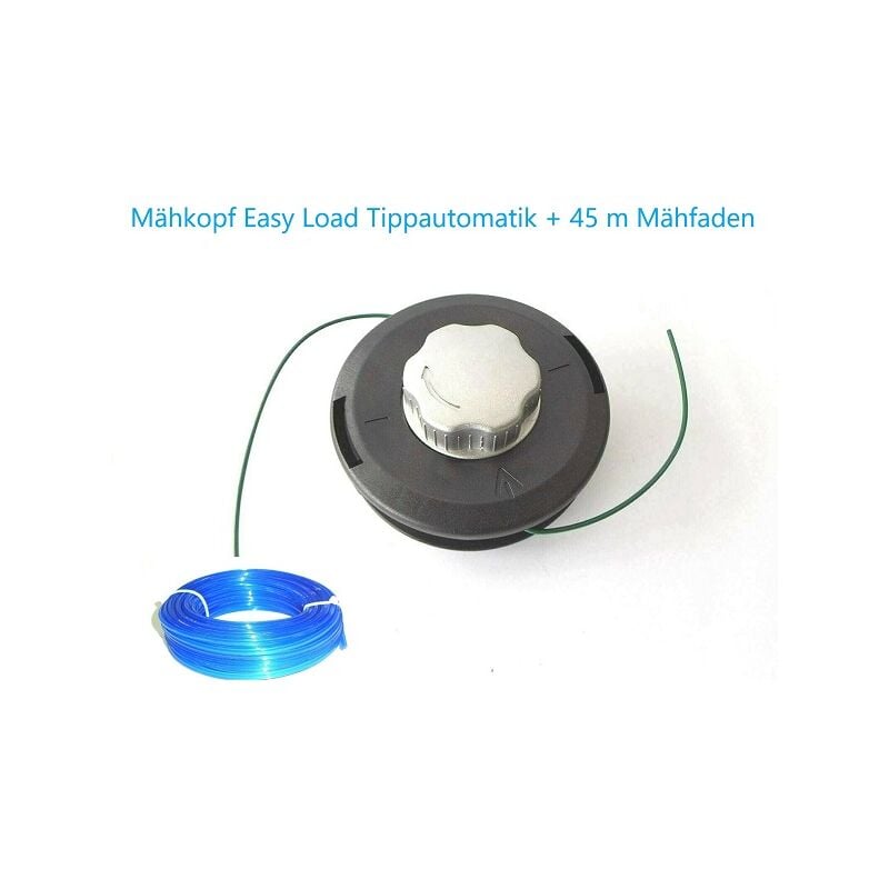 CHM - GmbH® Tête à fil Easy Load pour débroussailleuse + 15 m de fil de coupe hexagonal 2,65mm