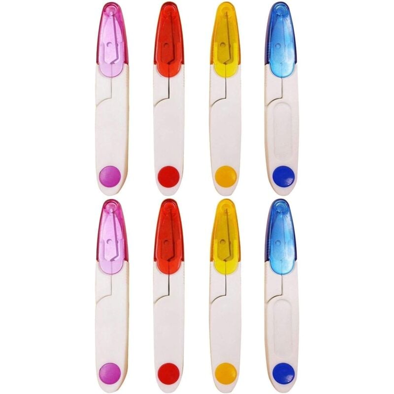 Image of Fadenschere 8er Set U-Form Nähschere Mini mit Schutzkappe für Stickerei Schneider Handwerk diy