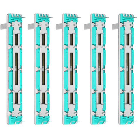 Fader mélangeur droit à double canal B10K 5 PCS FADER à plusieurs fins