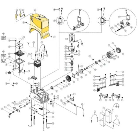 fadini pièce détachée capot complet avec lumière moteur junior 624 624123