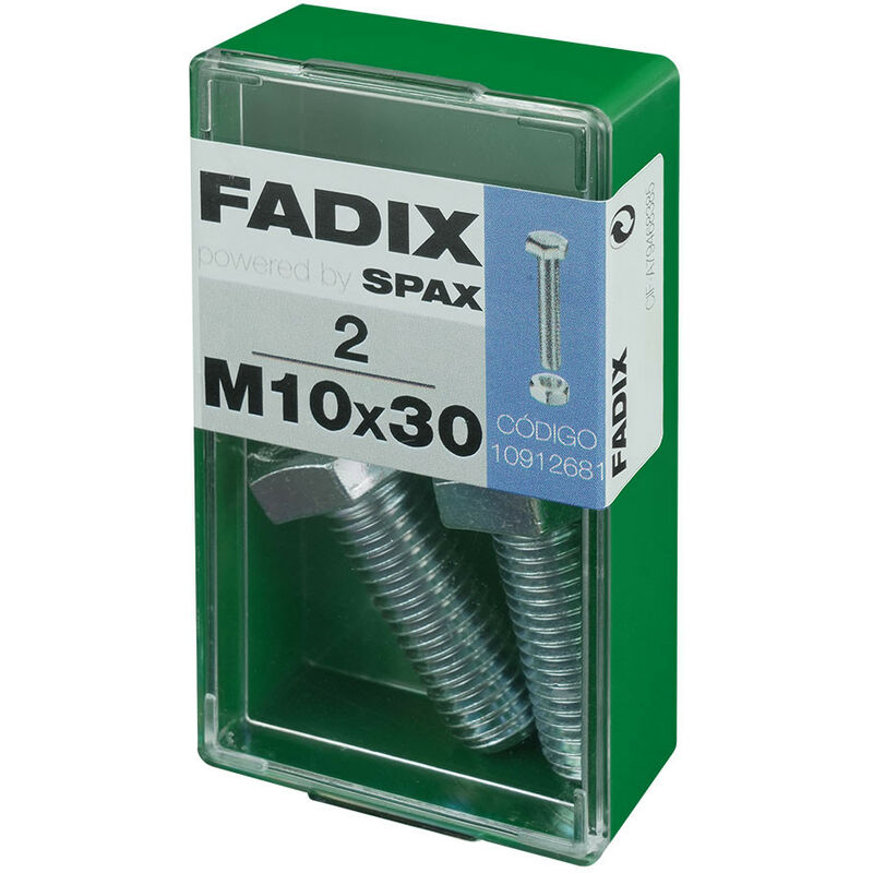 Image of Fadix - Scatole 2 unità.vite cava esagonale metrica + dado zincato m10x30mm