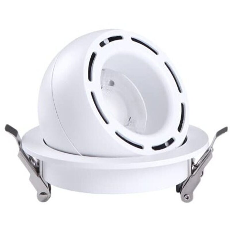 Spot LED Encastrable Pivotant et Orientable ASLED Fado 10W CTC Température Variable 3000-5000K Blanc - FAD12WCTC Spot LED Encastrable Pivotant et Orientable ASLED Fado 10W CTC Température Variable 3000-5000K Blanc - FAD12WCTC