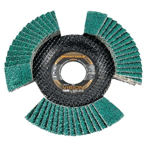 RHODIUS ABRASIVES 125 mm, Korn 80, Fächerschleifscheibe