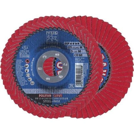 RÜGGEBERG GMBH & CO. Fächerschleifscheibe CO-SGP-CURVE M 125mm K60 Pferd