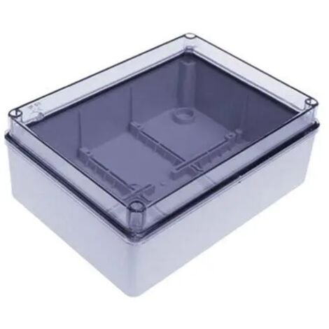 FAEG cassetta stagna scatola di derivazione a pareti lisce con coperchio trasparente IP56 240x190x90 - 13527